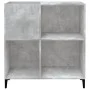 Plattenschrank aus betongrauem Sperrholz, 84,5 x 38 x 89 cm von vidaXL, CD- und DVD-Speicher - Ref: Foro24-832001, Preis: 67,...