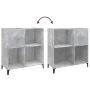 Plattenschrank aus betongrauem Sperrholz, 84,5 x 38 x 89 cm von vidaXL, CD- und DVD-Speicher - Ref: Foro24-832001, Preis: 67,...