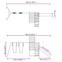 Spielplatz im Freien aus massivem Kiefernholz von vidaXL, Schaukeln und Spielgeräte - Ref: Foro24-3155939, Preis: 444,98 €, R...