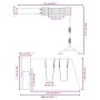 Parque infantil de exterior madera de pino impregnada de vidaXL, Columpios y estructuras de juegos - Ref: Foro24-3155962, Pre...