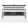 Solid gray pine wood rabbit hutch 117.5x97x47.5 cm by vidaXL, Cages and habitats for small animals - Ref: Foro24-172287, Pric...