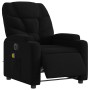 Sillón reclinable de masaje eléctrico tela negro