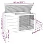 Solid red pine wood hutch 103x44x69.5 cm by vidaXL, Cages and habitats for small animals - Ref: Foro24-172299, Price: 87,30 €...