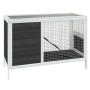 Massiver Stall aus grauem Kiefernholz, 103 x 44 x 69,5 cm von vidaXL, Käfige und Lebensräume für Kleintiere - Ref: Foro24-172...