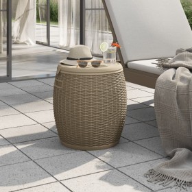 Garden storage box 4 in 1 light brown polypropylene by vidaXL, Outdoor storage boxes - Ref: Foro24-364156, Price: 110,85 €, D...