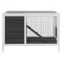 Solid gray pine wood hutch 103x44x69.5 cm by vidaXL, Cages and habitats for small animals - Ref: Foro24-172297, Price: 114,41...
