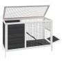 Massiver Stall aus grauem Kiefernholz, 103 x 44 x 69,5 cm von vidaXL, Käfige und Lebensräume für Kleintiere - Ref: Foro24-172...