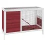 Conejera de madera maciza de pino mocha 103x44x69,5 cm de vidaXL, Jaulas y habitáculos para animales pequeños - Ref: Foro24-1...