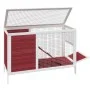 Conejera de madera maciza de pino mocha 103x44x69,5 cm de vidaXL, Jaulas y habitáculos para animales pequeños - Ref: Foro24-1...