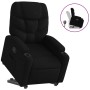 Sillón reclinable elevable tela negro