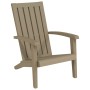 Adirondack Gartenstühle 2 Stück hellbraunes Polypropylen von vidaXL, Gartenstühle - Ref: Foro24-364168, Preis: 233,29 €, Raba...