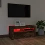 TV-Möbel mit LED-Leuchten aus geräucherter Eiche 90x35x40 cm von vidaXL, TV-Möbel - Ref: Foro24-822721, Preis: 52,79 €, Rabat...