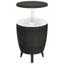 3-in-1 black polypropylene cooler table by vidaXL, Garden tables - Ref: Foro24-364159, Price: 149,02 €, Discount: %
