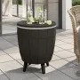 3-in-1 black polypropylene cooler table by vidaXL, Garden tables - Ref: Foro24-364159, Price: 149,02 €, Discount: %