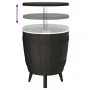 3-in-1 black polypropylene cooler table by vidaXL, Garden tables - Ref: Foro24-364159, Price: 149,02 €, Discount: %
