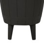3 in 1 Kühlschrank aus schwarzem Polypropylen von vidaXL, Gartentische - Ref: Foro24-364159, Preis: 151,79 €, Rabatt: %