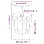 3 in 1 Kühlschrank aus schwarzem Polypropylen von vidaXL, Gartentische - Ref: Foro24-364159, Preis: 149,02 €, Rabatt: %