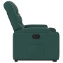 Sillón eléctrico reclinable elevable de tela verde oscuro