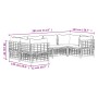 Gartenmöbel-Set 6-teilig anthrazitfarbene Kissen PE-Rattan von vidaXL, Outdoor-Sofas - Ref: Foro24-3186797, Preis: 506,89 €, ...