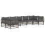 Gartenmöbel-Set 7-teilig und anthrazitgraue PE-Rattankissen von vidaXL, Outdoor-Sofas - Ref: Foro24-3186801, Preis: 582,86 €,...