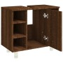 Badezimmerschrank aus braunem Eichensperrholz, 60 x 32 x 53,5 cm von vidaXL, Badezimmermöbel - Ref: Foro24-826374, Preis: 45,...