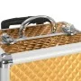 Goldener Make-up-Trolley aus Aluminium, 35 x 29 x 45 cm von vidaXL, Kulturbeutel - Ref: Foro24-91827, Preis: 61,35 €, Rabatt: %