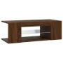 TV cabinet with LED lights brown oak color 90x39x30 cm by vidaXL, TV Furniture - Ref: Foro24-822667, Price: 47,06 €, Discount: %