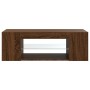 TV cabinet with LED lights brown oak color 90x39x30 cm by vidaXL, TV Furniture - Ref: Foro24-822667, Price: 47,06 €, Discount: %