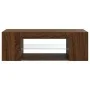 TV-Schrank mit LED-Leuchten, Farbe Eiche braun, 90 x 39 x 30 cm von vidaXL, TV-Möbel - Ref: Foro24-822667, Preis: 46,42 €, Ra...