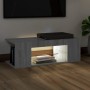 TV-Möbel mit grauen Sonoma-LED-Leuchten 90x39x30 cm von vidaXL, TV-Möbel - Ref: Foro24-822666, Preis: 55,94 €, Rabatt: %