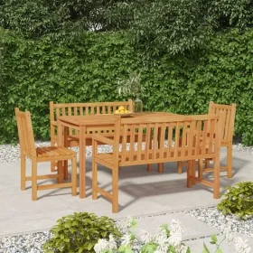 5-teiliges Garten-Essset aus massivem Teakholz von vidaXL, Gartensets - Ref: Foro24-3157152, Preis: 773,50 €, Rabatt: %