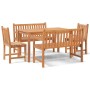 5-teiliges Garten-Essset aus massivem Teakholz von vidaXL, Gartensets - Ref: Foro24-3157152, Preis: 786,57 €, Rabatt: %