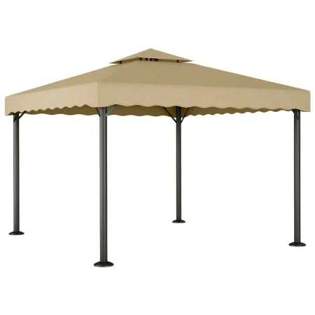 Cenador aluminio y acero gris taupé 3x3 m de vidaXL, Carpas y cenadores - Ref: Foro24-318522, Precio: 411,45 €, Descuento: %