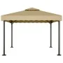 Cenador aluminio y acero gris taupé 3x3 m de vidaXL, Carpas y cenadores - Ref: Foro24-318522, Precio: 411,45 €, Descuento: %