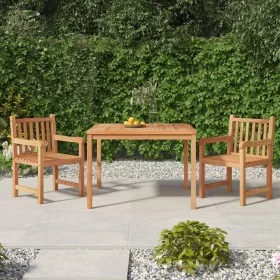 Garden dining set 3 pieces solid teak wood by vidaXL, Garden sets - Ref: Foro24-3157146, Price: 538,30 €, Discount: %