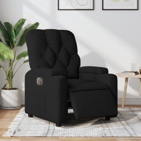 Sillón reclinable eléctrico de tela negro en Sillones | Comprar online en Foro24