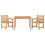 Juego de comedor para jardín 3 pzas madera maciza de teca de vidaXL, Conjuntos de jardín - Ref: Foro24-3157146, Precio: 538,2...