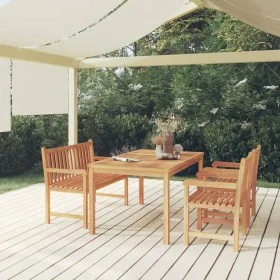 Garden dining set 4 pieces solid teak wood by vidaXL, Garden sets - Ref: Foro24-3157166, Price: 700,20 €, Discount: %
