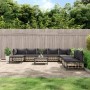Garden furniture set 10 pieces and anthracite PE rattan cushions by vidaXL, Outdoor sofas - Ref: Foro24-3186805, Price: 794,1...