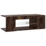 TV-Schrank mit LED-Leuchten, Farbe Eiche geräuchert, 90 x 39 x 30 cm von vidaXL, TV-Möbel - Ref: Foro24-822665, Preis: 46,66 ...