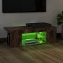 TV-Schrank mit LED-Leuchten, Farbe Eiche geräuchert, 90 x 39 x 30 cm von vidaXL, TV-Möbel - Ref: Foro24-822665, Preis: 46,66 ...