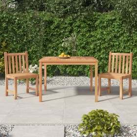 Garden dining set 3 pieces solid teak wood by vidaXL, Garden sets - Ref: Foro24-3157144, Price: 468,85 €, Discount: %