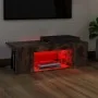 Mueble de TV con luces LED color roble ahumado 90x39x30 cm de vidaXL, Muebles TV - Ref: Foro24-822665, Precio: 46,66 €, Descu...