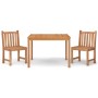 Garten-Essgruppe 3-teilig aus massivem Teakholz von vidaXL, Gartensets - Ref: Foro24-3157144, Preis: 468,85 €, Rabatt: %