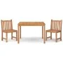 Juego de comedor para jardín 3 pzas madera maciza de teca de vidaXL, Conjuntos de jardín - Ref: Foro24-3157144, Precio: 469,1...