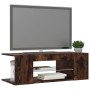 TV-Schrank mit LED-Leuchten, Farbe Eiche geräuchert, 90 x 39 x 30 cm von vidaXL, TV-Möbel - Ref: Foro24-822665, Preis: 46,94 ...