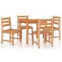 5-teiliges Garten-Essset aus massivem Teakholz von vidaXL, Gartensets - Ref: Foro24-3157178, Preis: 514,98 €, Rabatt: %