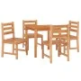 5-teiliges Garten-Essset aus massivem Teakholz von vidaXL, Gartensets - Ref: Foro24-3157178, Preis: 514,98 €, Rabatt: %