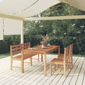 Garden dining set 4 pieces solid teak wood by vidaXL, Garden sets - Ref: Foro24-3157200, Price: 640,80 €, Discount: %