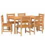 Garten-Essgruppe 7-teilig aus massivem Teakholz von vidaXL, Gartensets - Ref: Foro24-3157186, Preis: 738,54 €, Rabatt: %